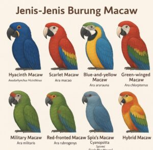 Mengenal Jenis Burung Macaw dan Komunitas Pecintanya di Indonesia
